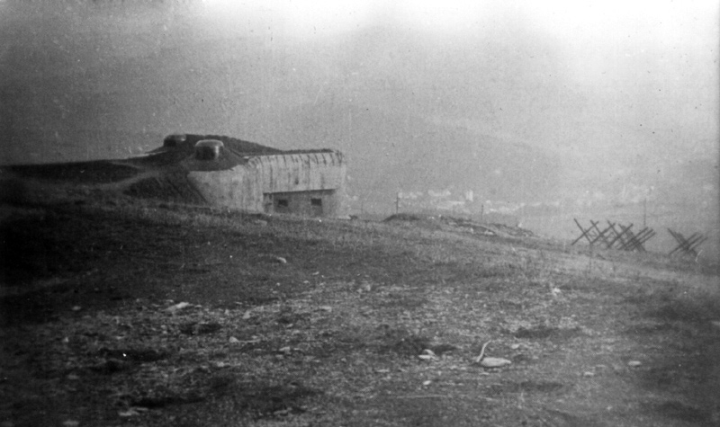 Dělostřelecká tvrz Adam. Výplod ČSR. Autentický snímek z roku 1938
